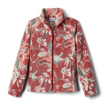 Columbia Benton Springs II Printed Fleece, Chamarras Rojos Para Niña | 597360-KSF